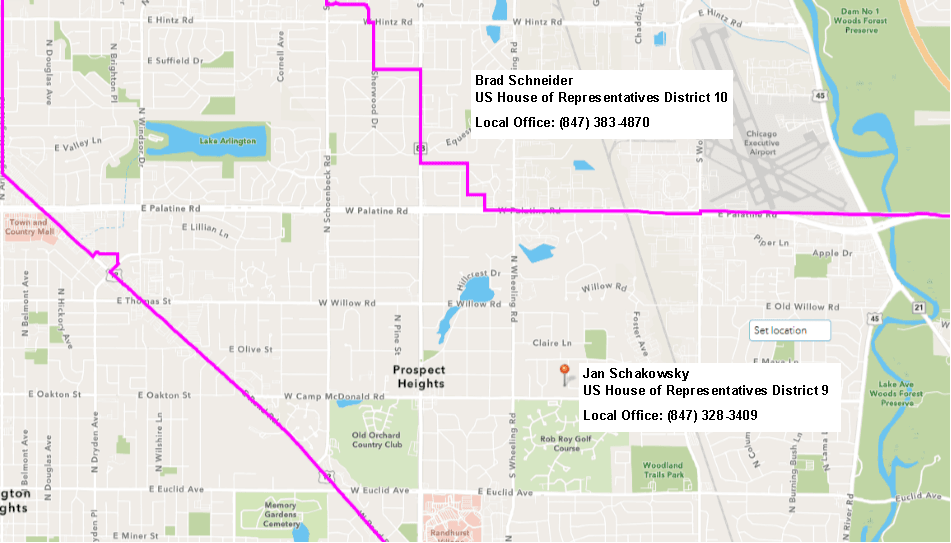 Federal Representatives Map
